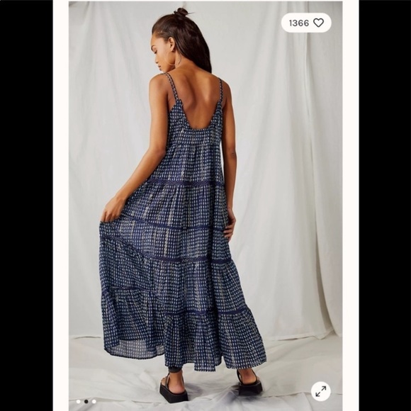 NWT Free People Midnight Dance Print Maxi Slip - Picture 3 of 8